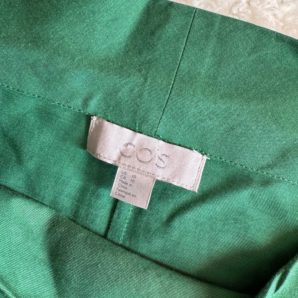 Cos Vibrant Green Short Sleeve Tee View 5